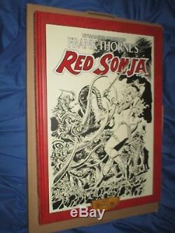 RED SONJA (CONAN) Signed/#'s Dynamite ART EDITION HC/HB Book by Frank Thorne #3