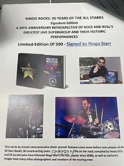 RINGO STARR SIGNED BOOK AUTOGRAPH #398 of 500. LIMITED EDITION. NEW and SEALED