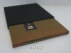 ROLLER Signed Donald Roller Wilson Deluxe Limited Edition of 200 Book withSlipcase