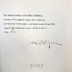 ROME ETERNAL By Paul Horgan, 1959 Signed Limited Edition Book, 1st Ed. 1st Print