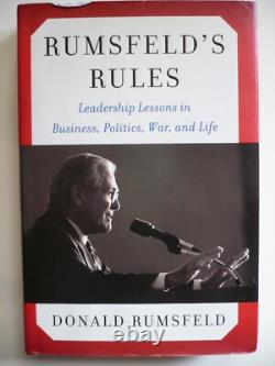 RUMSFELD'S RULES Donald Rumsfeld, RARE SIGNED COPY FIRST EDITION, VINTAGE BOOK