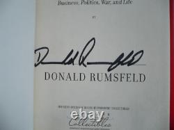 RUMSFELD'S RULES Donald Rumsfeld, RARE SIGNED COPY FIRST EDITION, VINTAGE BOOK