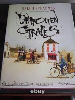 Ralph Steadman Signed Book Untroden Grapes Us First Edition