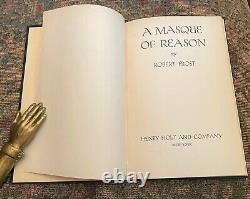Rare, A MASQUE OF REASON 1st Edition, 1st Printing, ROBERT FROST Book, Signed
