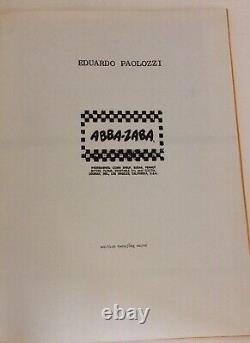 Rare ABBA-ZABA by Eduardo Paolozzi 1970 Limited Edition Signed by Author 127/500