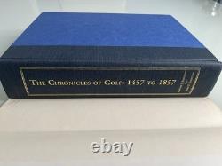Rare Chronicles Of Golf Book 1457-1857 SIGNED LIMITED EDITION #255