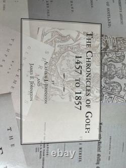 Rare Chronicles Of Golf Book 1457-1857 SIGNED LIMITED EDITION #255
