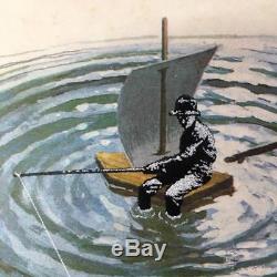 Rare EELUS Water Ladybird Book Hand Spray Painted Signed Limited Edition Of 10