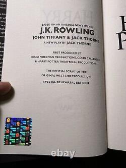 Rare J. K. Rowling Signed 1st/1st First Edition Harry Potter And The Cursed Child