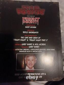 Rare SIGNED fright night book You're so cool brewster