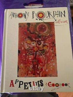 Rare Signed Book Anthony Bourdain Appetites Cookbook First Edition + Vip Pass