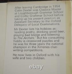 Rare Signed Colin Dexter Last Bus To Woodstock BCA Edition 1st Morse Title