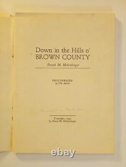 Rare Signed Frank Hohenberger 1952 First Edition Book, Brown County Photography