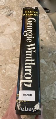 Rare Sloan Wilson GEORGIE WINTHROP SIGNED 1st Edition 1963 HC Book Signed
