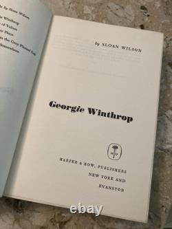 Rare Sloan Wilson GEORGIE WINTHROP SIGNED 1st Edition 1963 HC Book Signed