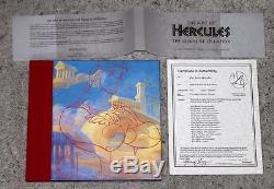 Raredisney The Art Of Hercules 1st Edition Art Book Signed By 16 Artists-wow
