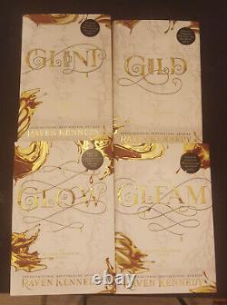 Raven Kennedy Plated Prisoner Gild Glint Gleam Glow SIGNED Waterstones Ltd Eds