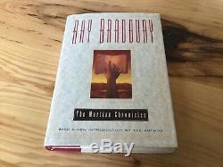 Ray Bradbury Signed Hardcover Book The Martian Chronicles First Edition