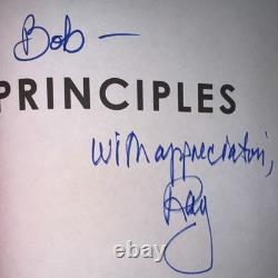 Ray Dalio Signed Autographed Principles 1st Edition Book JSA LOA