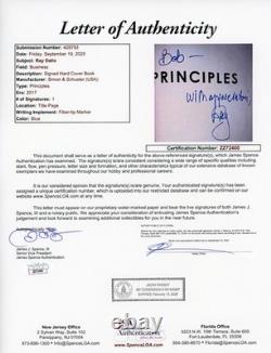 Ray Dalio Signed Autographed Principles 1st Edition Book JSA LOA