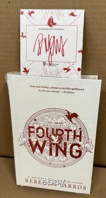 Rebecca Yarros Fourth Wing Limited Edition Book with Auto Plate Signed