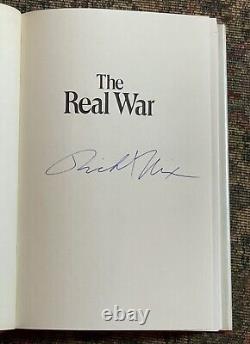 Richard NIXON, The Real War, First Edition Hardcover Book, SIGNED, 1980, with DJ