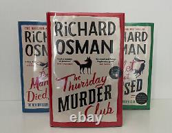 Richard Osman The Thursday Murder Club Trilogy EXCLUSIVE SIGNED First Editions