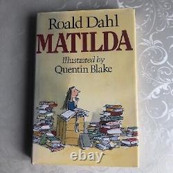 Roald Dahl, Matilda, 1st Reprint Edition 1989 Signed