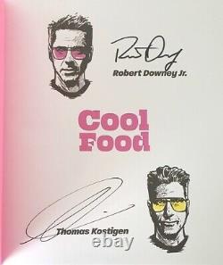 Robert Downey Jr SIGNED Cool Food Book Iron Man SOLD OUT Rare Full Signagture