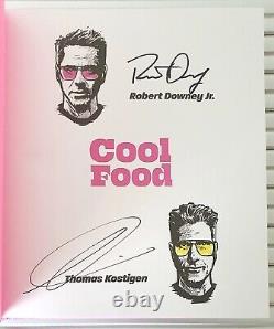 Robert Downey Jr SIGNED Cool Food Book Iron Man SOLD OUT Rare Full Signagture