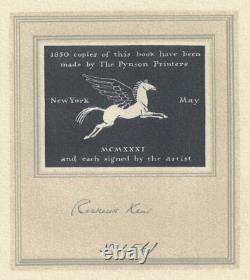 Rockwell Kent BIRTHDAY BOOK Signed Limited Edition 1931