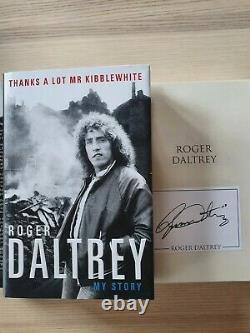 Roger Daltrey The Who Signed Autographed 1st Edition Thanks A Lot Mr Kibblewhite
