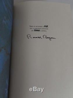 (Ronald Reagan) Signed AN AMERICAN LIFE Limited Edition Book EASTON PRESS 2000