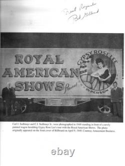 Royal American Shows Book By Bob Goldsack Signed First Edition Rare