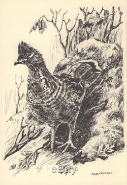 Ruffed Grouse Book signed George Bird Evans Amwell limited edition Shoffstall
