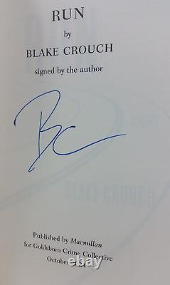 Run by Blake Crouch (Hardback, 2024) Signed First Edition Macmillan & Sampler