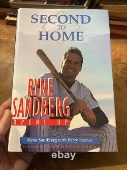 Ryne Sandberg Signed Book Second To Home First Edition