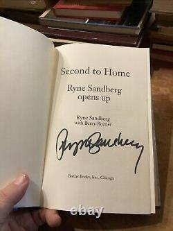 Ryne Sandberg Signed Book Second To Home First Edition