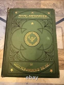 SIGNED 1871 First Edition A Book of Memories S. C. Hall Presentation Copy Photo