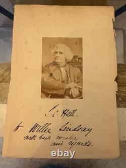 SIGNED 1871 First Edition A Book of Memories S. C. Hall Presentation Copy Photo