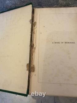 SIGNED 1871 First Edition A Book of Memories S. C. Hall Presentation Copy Photo
