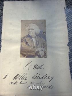 SIGNED 1871 First Edition A Book of Memories S. C. Hall Presentation Copy Photo