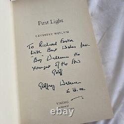 SIGNED 1st Edition (Inscribed) First Light by Geoffrey Wellum Hardcover 2002 WW2