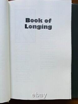 SIGNED 1st The Book of Longing by Leonard Cohen Hardcover with Dust Jacket 2006