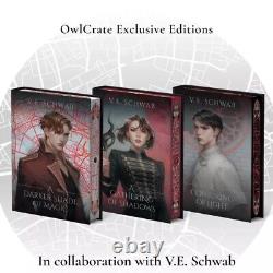 SIGNED A Darker Shade of Magic Trilogy by V. E. SCHWAB OWLCRATE, NEW, SEALED