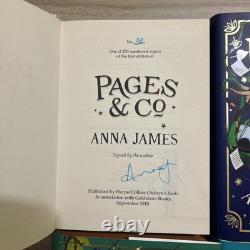 SIGNED Anna James Pages & Co. #32/250 COMPLETE 6-Book Set Sprayed Edges
