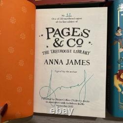 SIGNED Anna James Pages & Co. #32/250 COMPLETE 6-Book Set Sprayed Edges