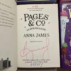 SIGNED Anna James Pages & Co. #32/250 COMPLETE 6-Book Set Sprayed Edges