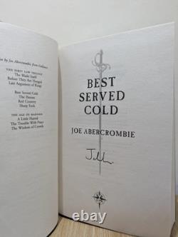SIGNED Best Served Cold Joe Abercrombie New Edition 1st Print Hardcover Book
