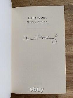 SIGNED Book DAVID ATTENBOROUGH LIFE ON AIR 2002 PB Rare Edition Paperback Book